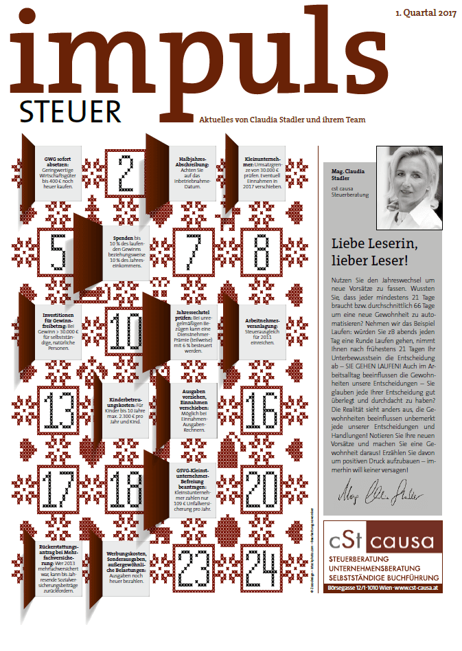 Kundenmagazin - Impuls Q1-2017 - cSt causa