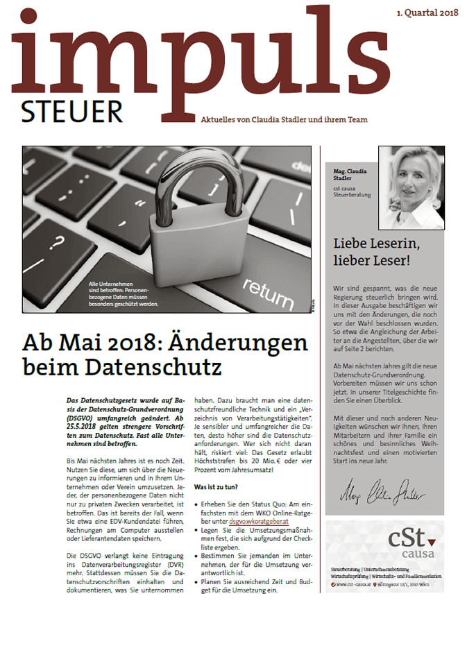 Kundenmagazin - Impuls Q1-2017 - cSt causa